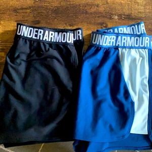 4 pairs of Under Armour shorts. Various colors